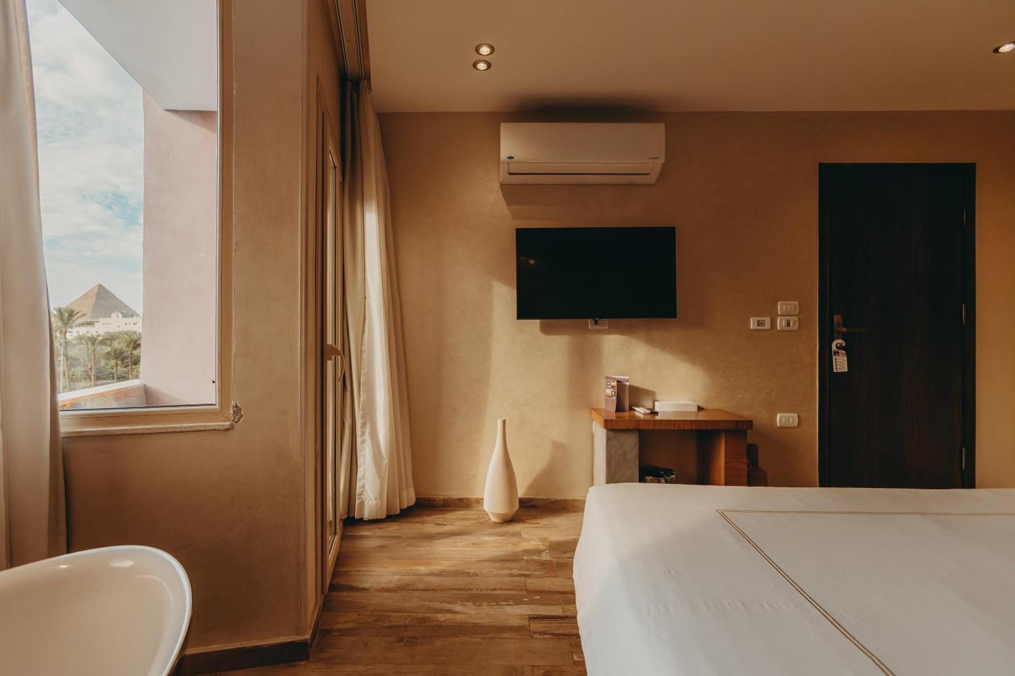 Almas Pyramids Hotel Kafret el-Gabal エクステリア 写真